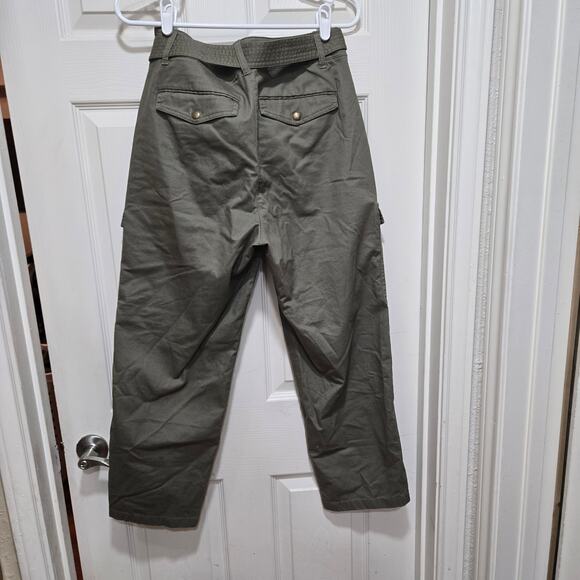 J.Crew Olive Green Belted Utility Cargo Pants Women’s 8 - Picture 12 of 12